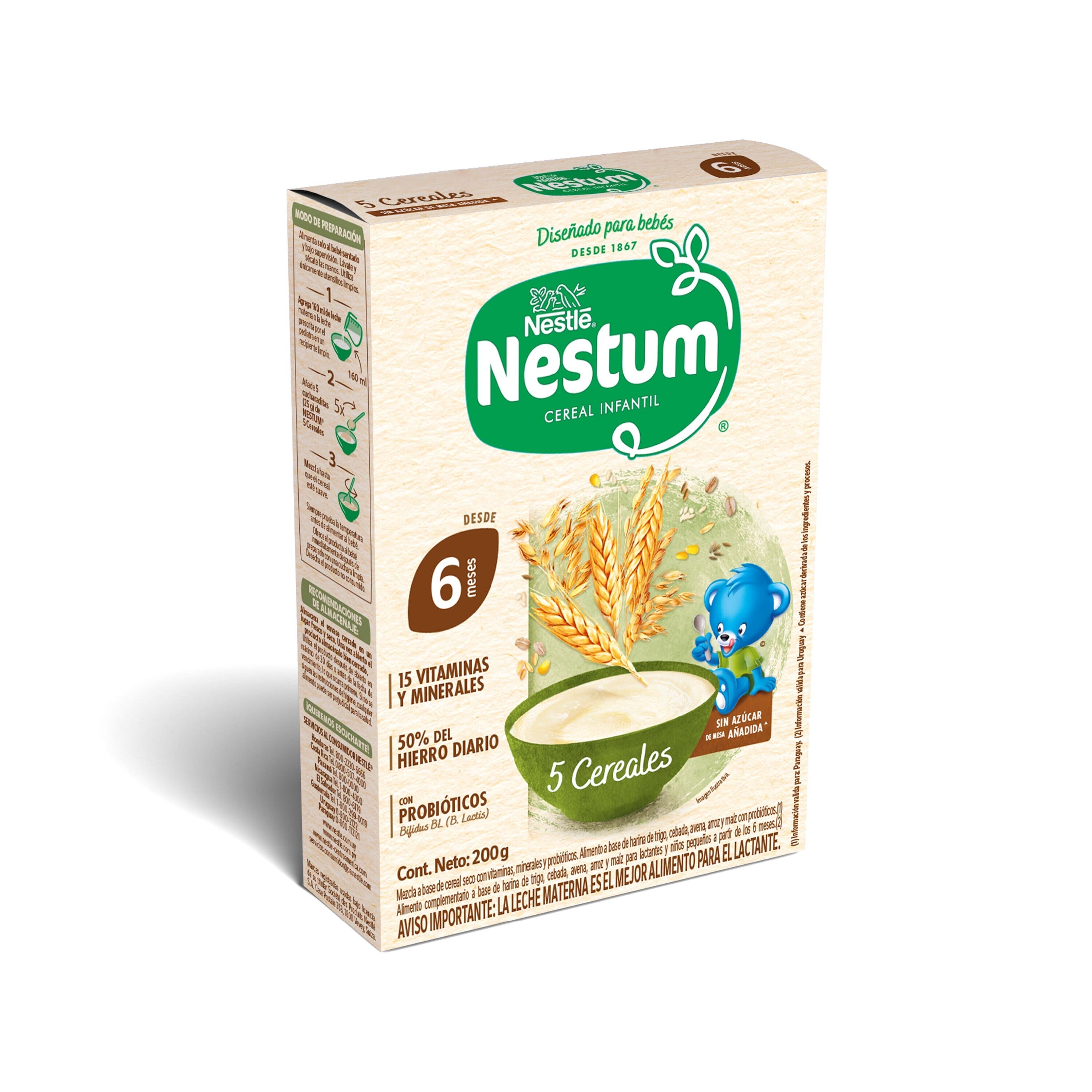 Cereal Infantil NESTUM® 5 Cereales