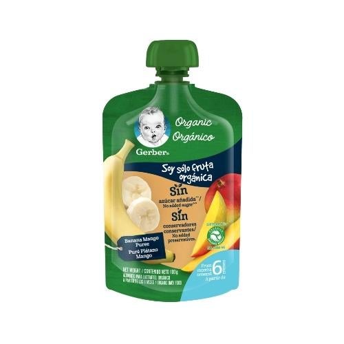 Colado Gerber Orgánico Banano Mango Doy Pack