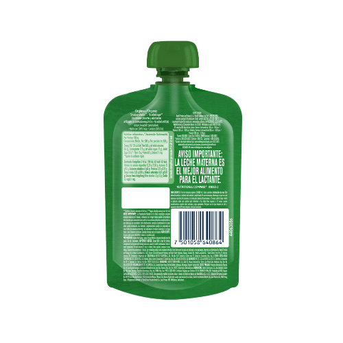 Colado Gerber Orgánico de Manzana Doy Pack Reverso