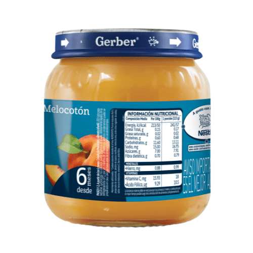 Colado Gerber de Melocotón Lateral