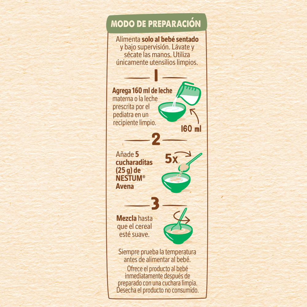 Cereal Infantil NESTUM® Avena