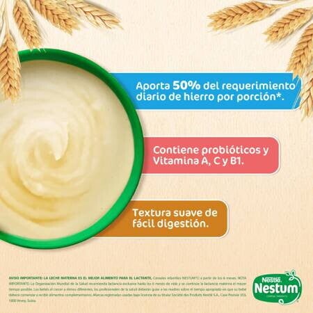 Cereal Infantil NESTUM® Trigo con Leche
