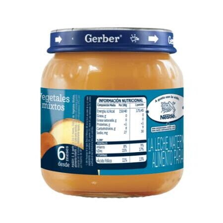 Colado Gerber de Vegetales Mixtos Lateral