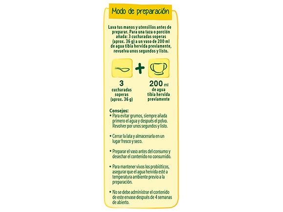 NIDO® 5+ modo de preparación