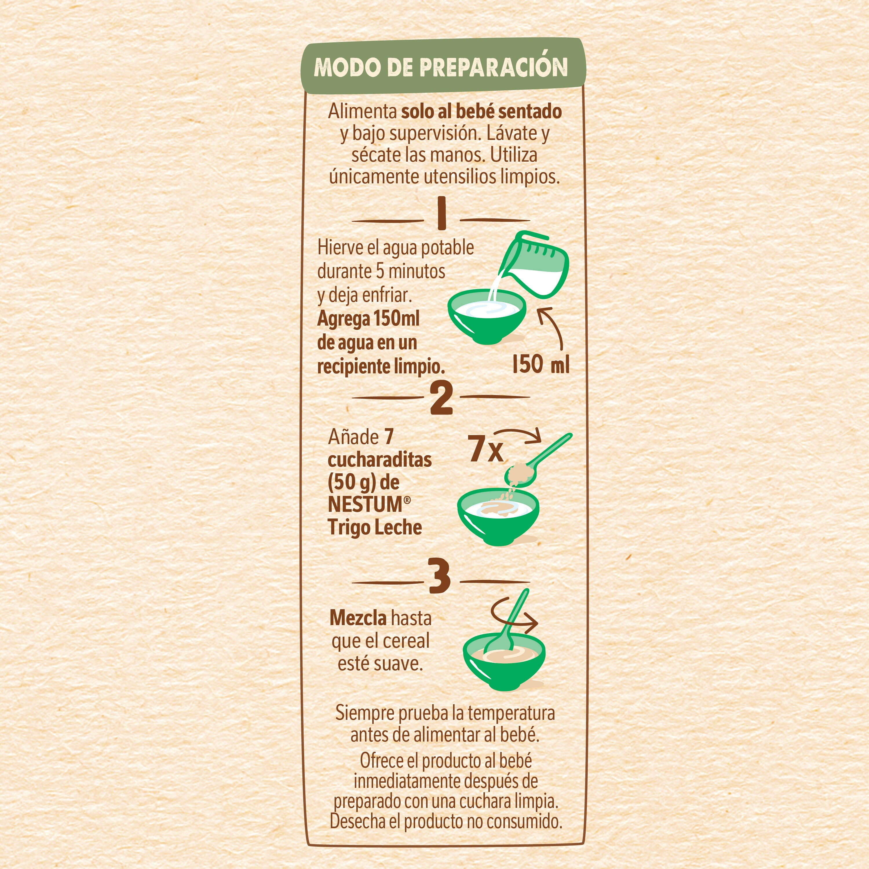 Cereal Infantil NESTUM® Trigo con Leche