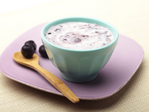Receta Postre frutal con arándanos para bebés Receta Postre frutal con arándanos para bebés