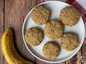 Galletas de avena y banano