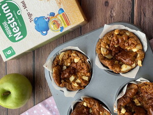 Muffin de manzana y avena