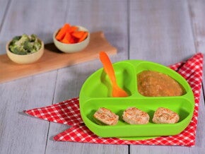 Nuggets de pollo con verduras