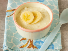 Receta Pudín de Banana con Cereal Infantil con Leche CERELAC
