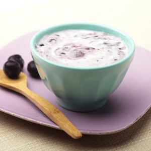 Receta Postre frutal con arándanos para bebés