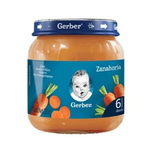 Colado Gerber de Zanahora Frasco de 113g Colado Gerber de Zanahora Frasco de 113g