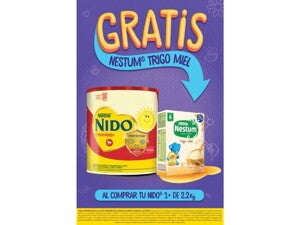 promocion de nido 1 mas caja nestum