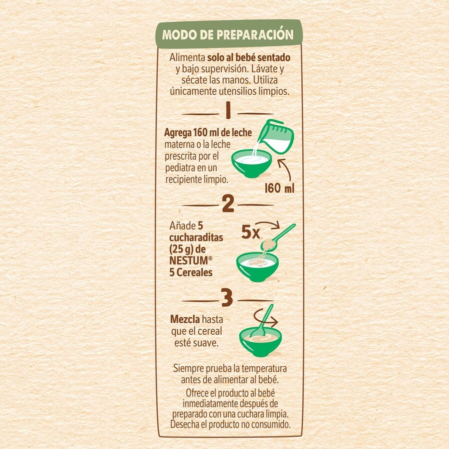 Cereal Infantil NESTUM® 5 Cereales