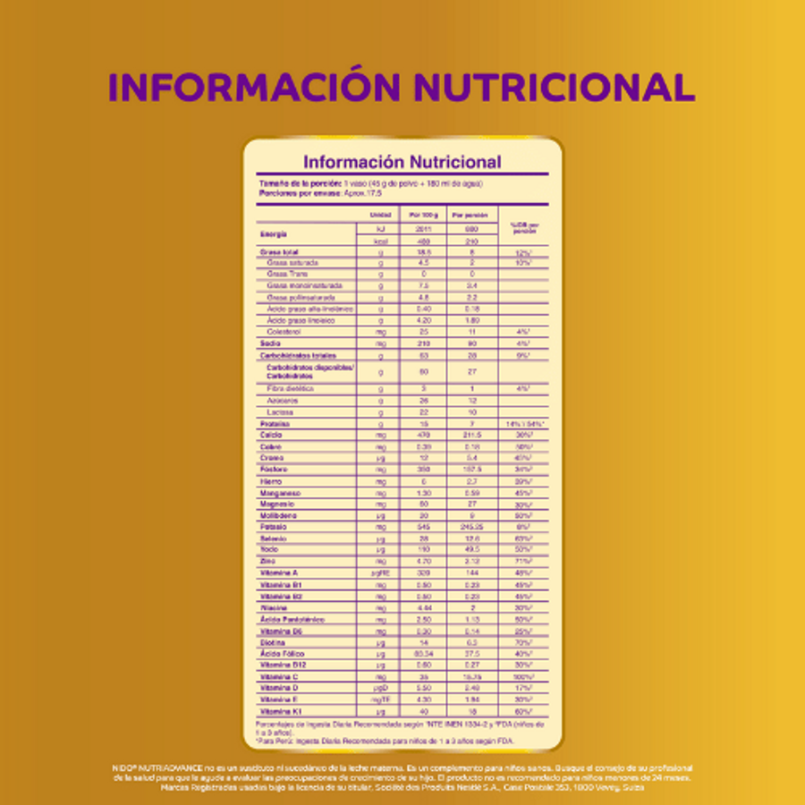 NIDO Nutriadvance NIDO Nutriadvance