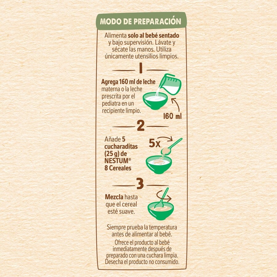 Cereal Infantil NESTUM® 8 Cereales