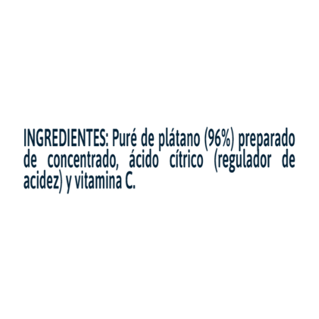 Colado Gerber de Banano Doy Pack Ingredientes