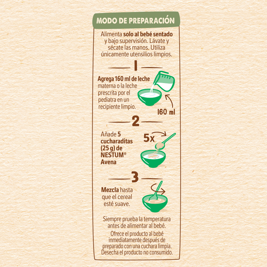 Cereal Infantil NESTUM® Avena