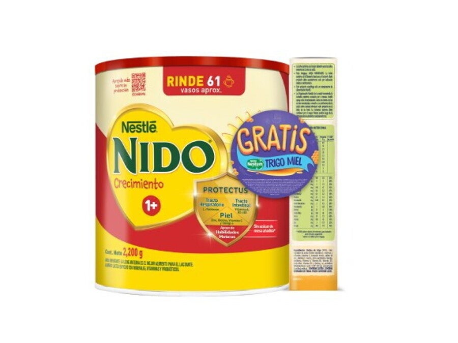 Imagen frontal de la promoción de la leche nido mas caja nestum