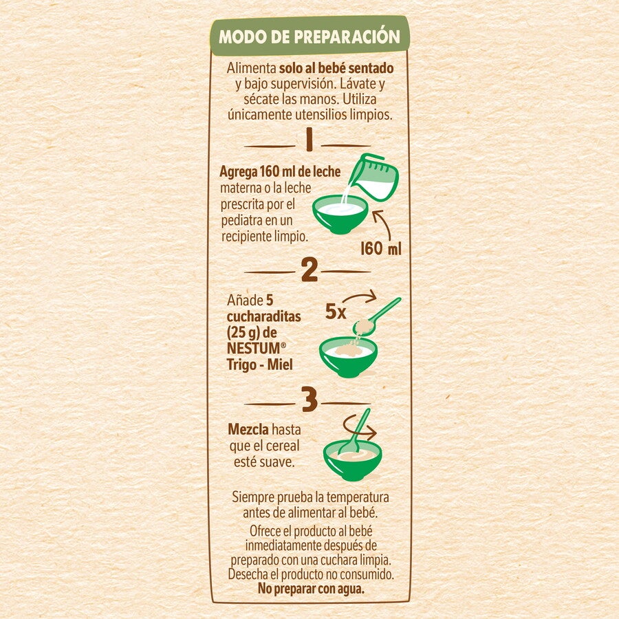 Cereal Infantil NESTUM® Trigo Miel
