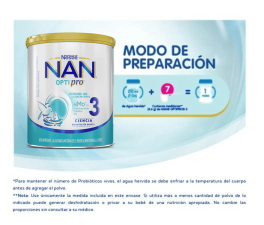 Modo de Preparación de NAN 3